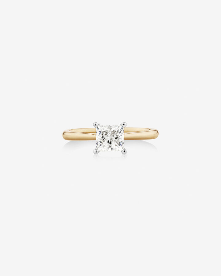 Solitaire Ring With 1 Carat TW Diamond In 14kt Yellow/White Gold