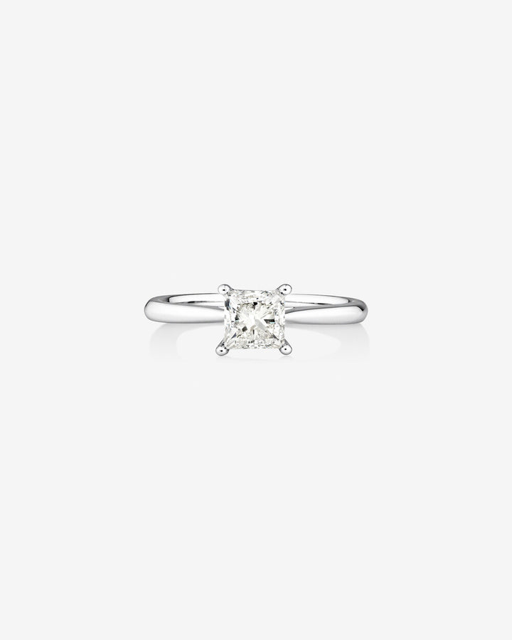 Solitaire Ring With 1 Carat TW Diamond In 14kt White Gold