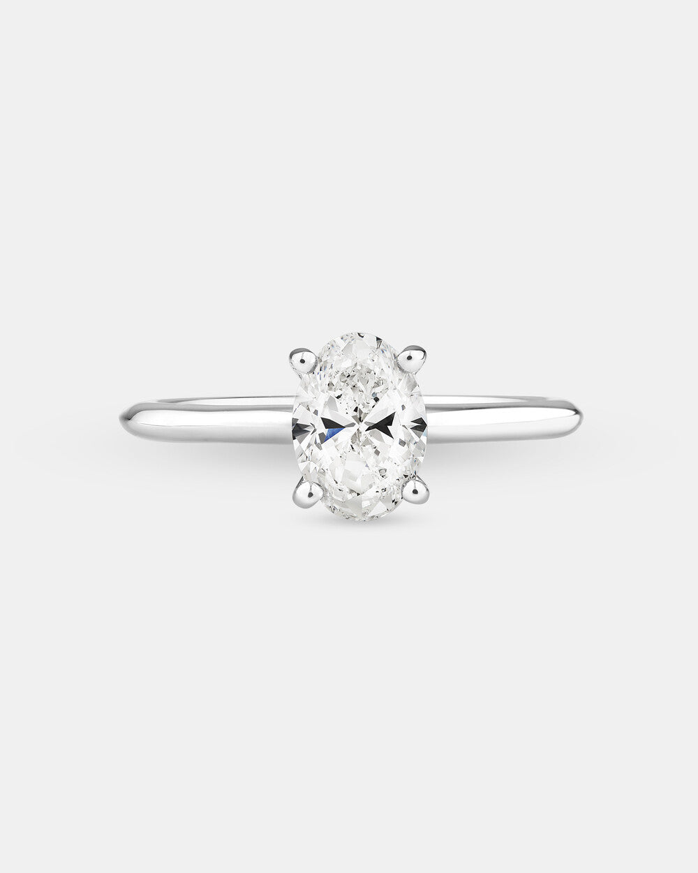 Solitaire Engagement Ring with 1 Carat TW of Diamond in 14kt White Gold