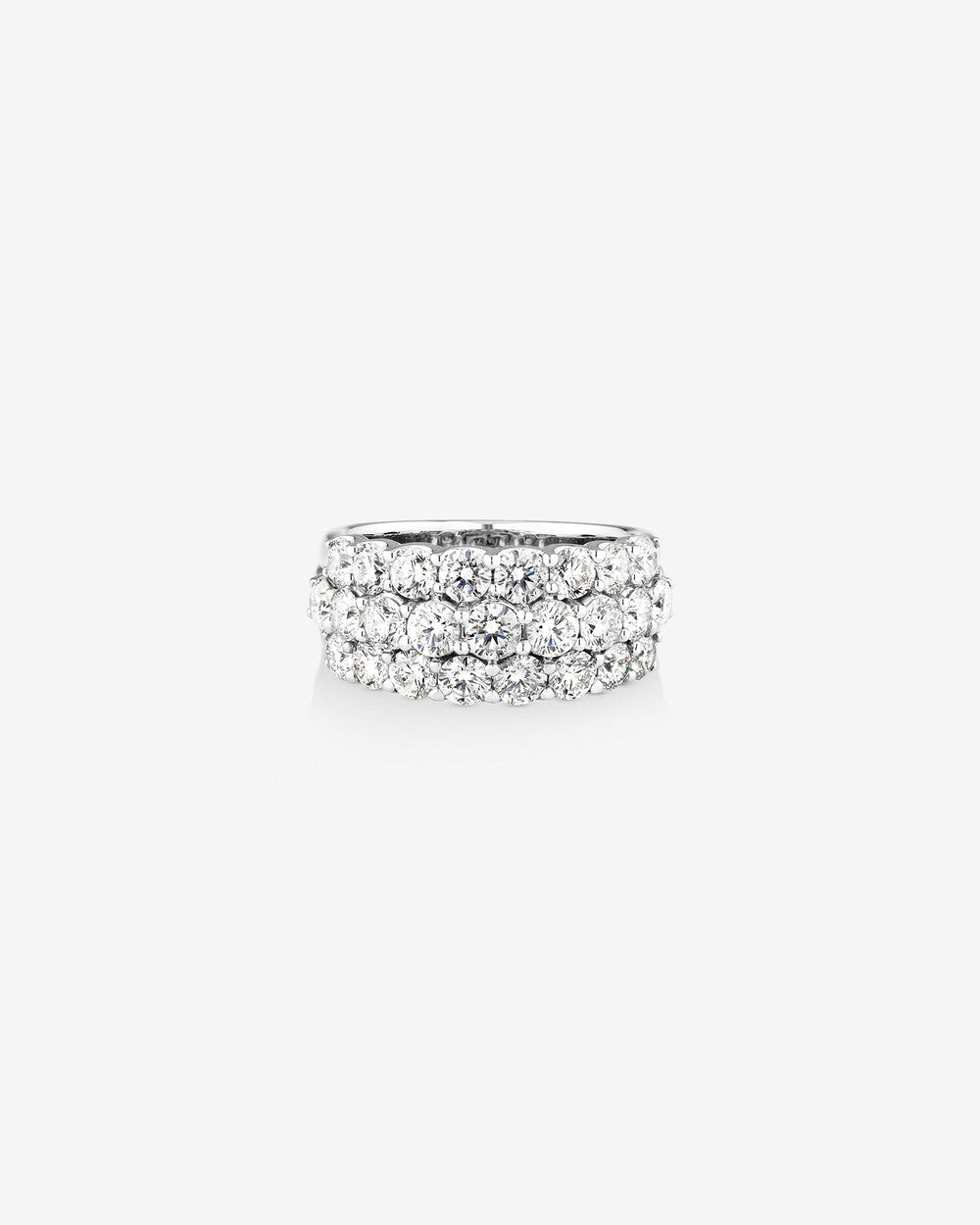 Ring with 3 Carat TW of Diamonds in 14kt White Gold