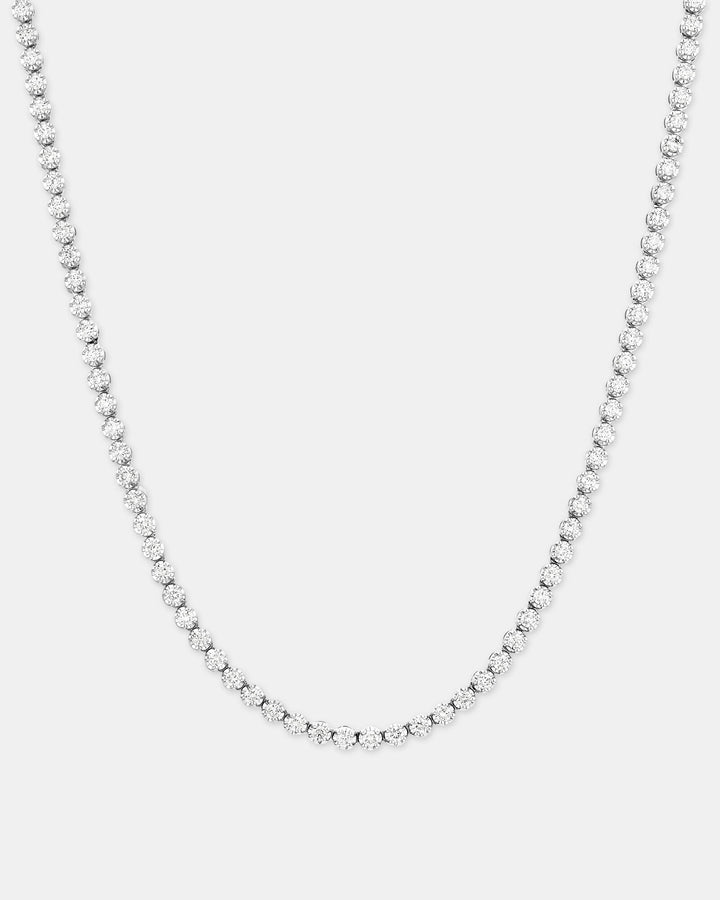 4.00 Carat TW Laboratory-Grown Diamond Tennis Necklace set in 14kt White Gold