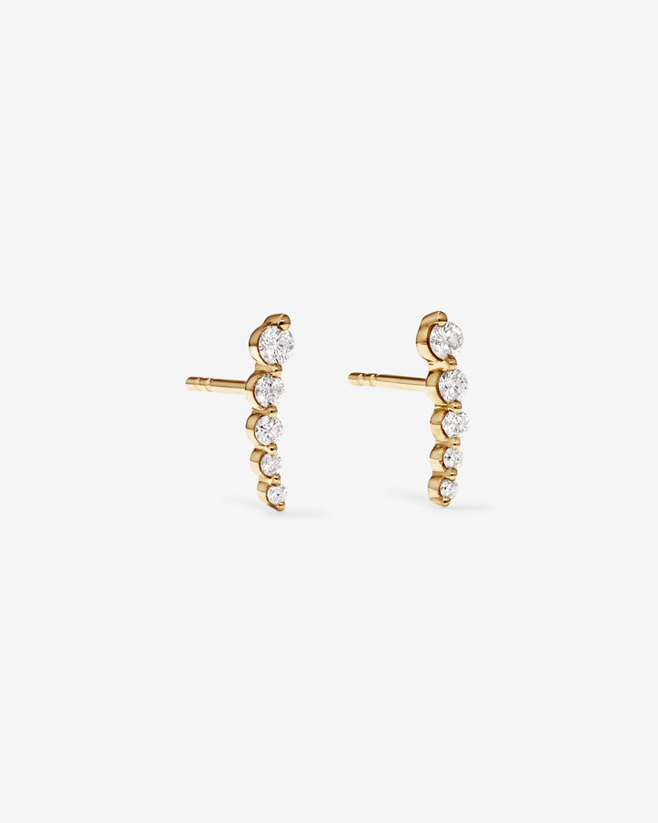 Ear Climbers with 0.25 Carat TW of Laboratory-Grown Diamond in Yellow Gold