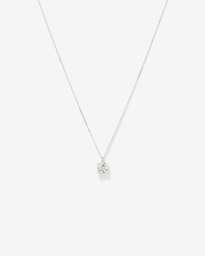 2.00 Carat TW Laboratory-Grown Diamond Solitaire Pendant in 14kt White Gold