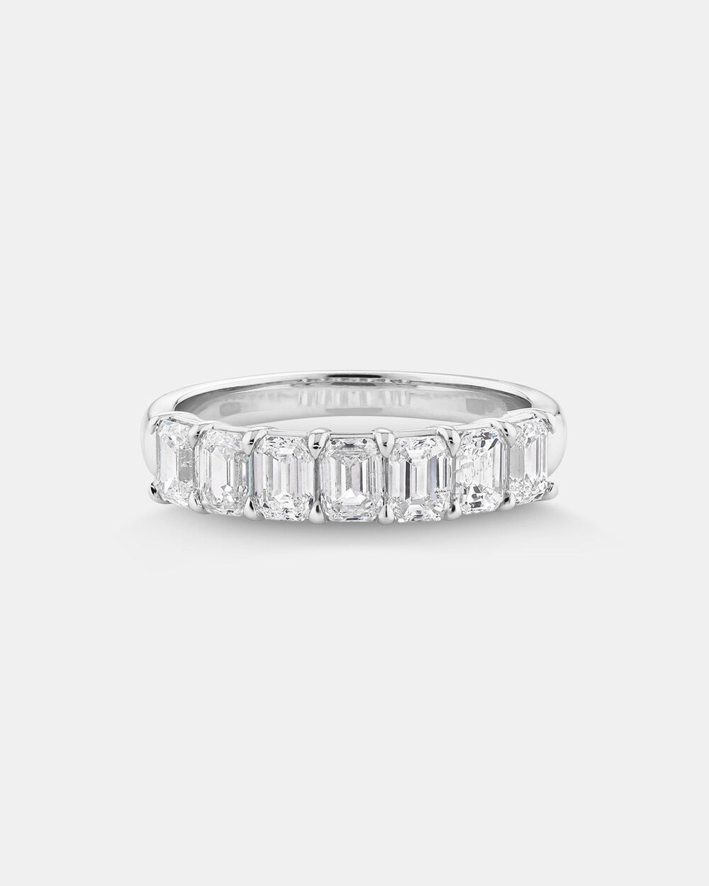 7 Stone Claw Wedding Ring with 1.61 Carat TW of Laboratory-Grown Diamonds