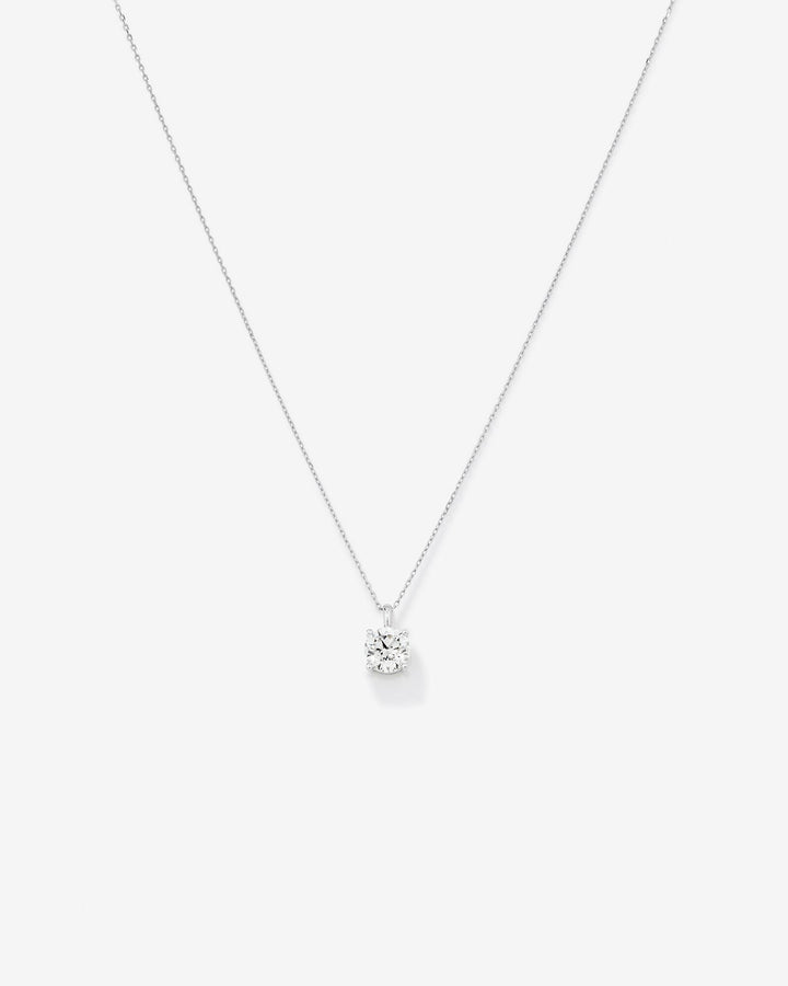 1.00 Carat TW Laboratory-Grown Diamond Solitaire Pendant in 14kt White Gold