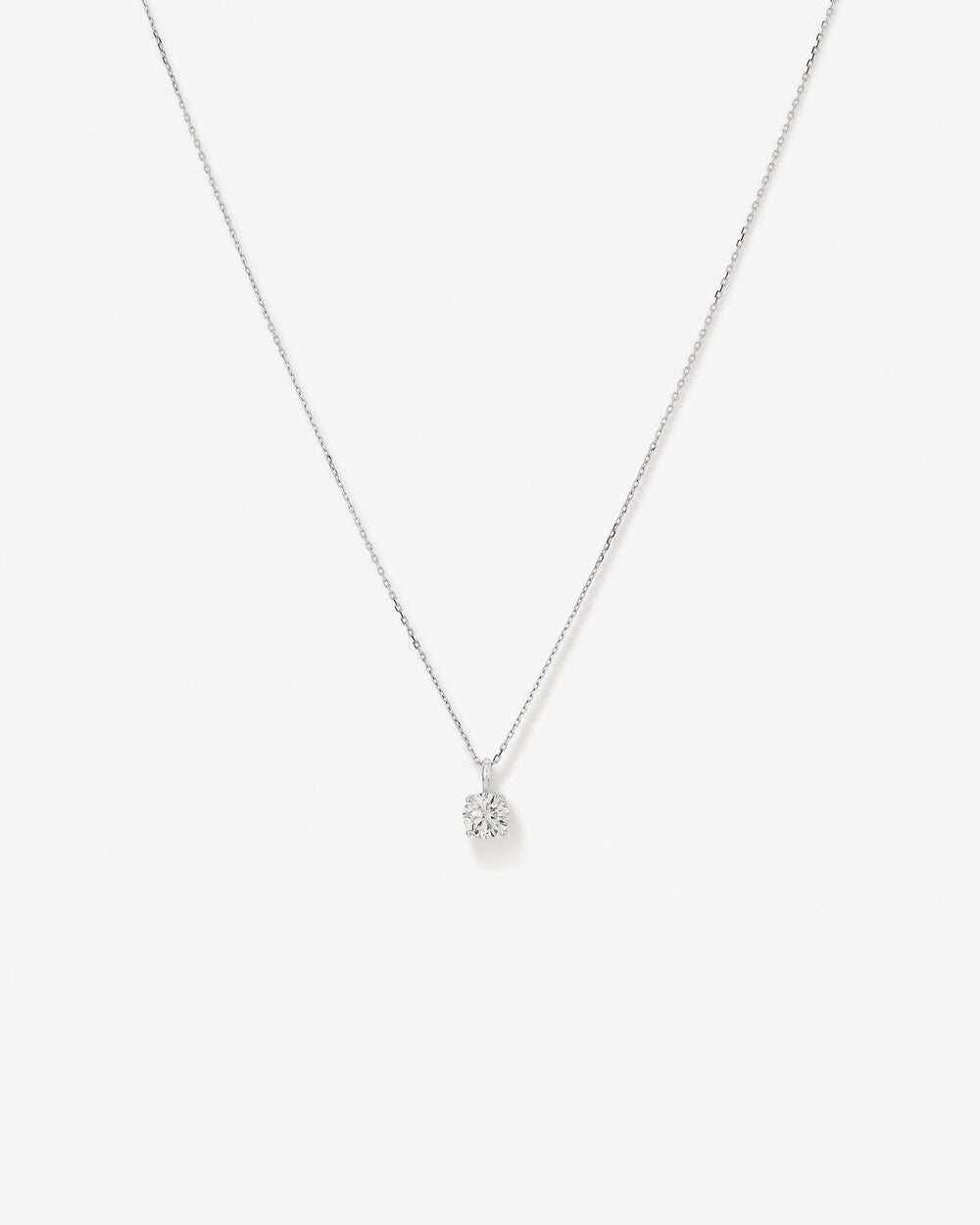 0.75 Carat TW Flawless Diamond Solitaire Pendant in 14kt White Gold