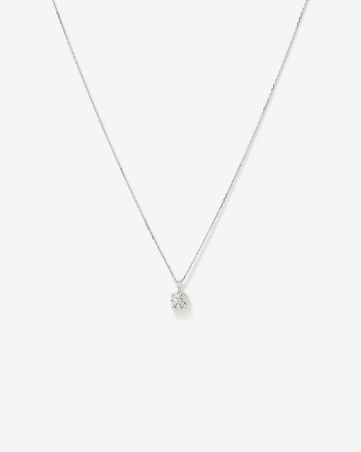 0.75 Carat TW Flawless Diamond Solitaire Pendant in 14kt White Gold