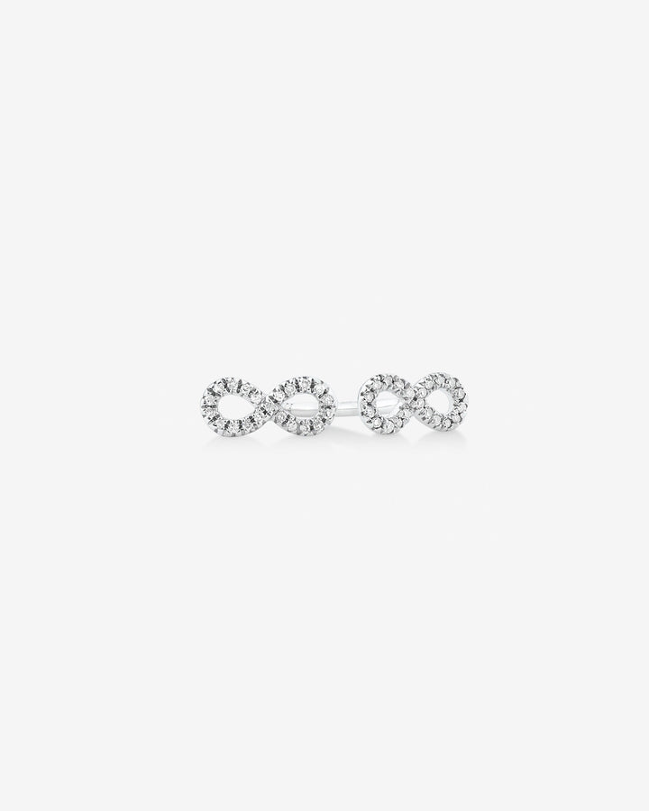 Mini Infinity Earrings with Laboratory-Grown Diamonds