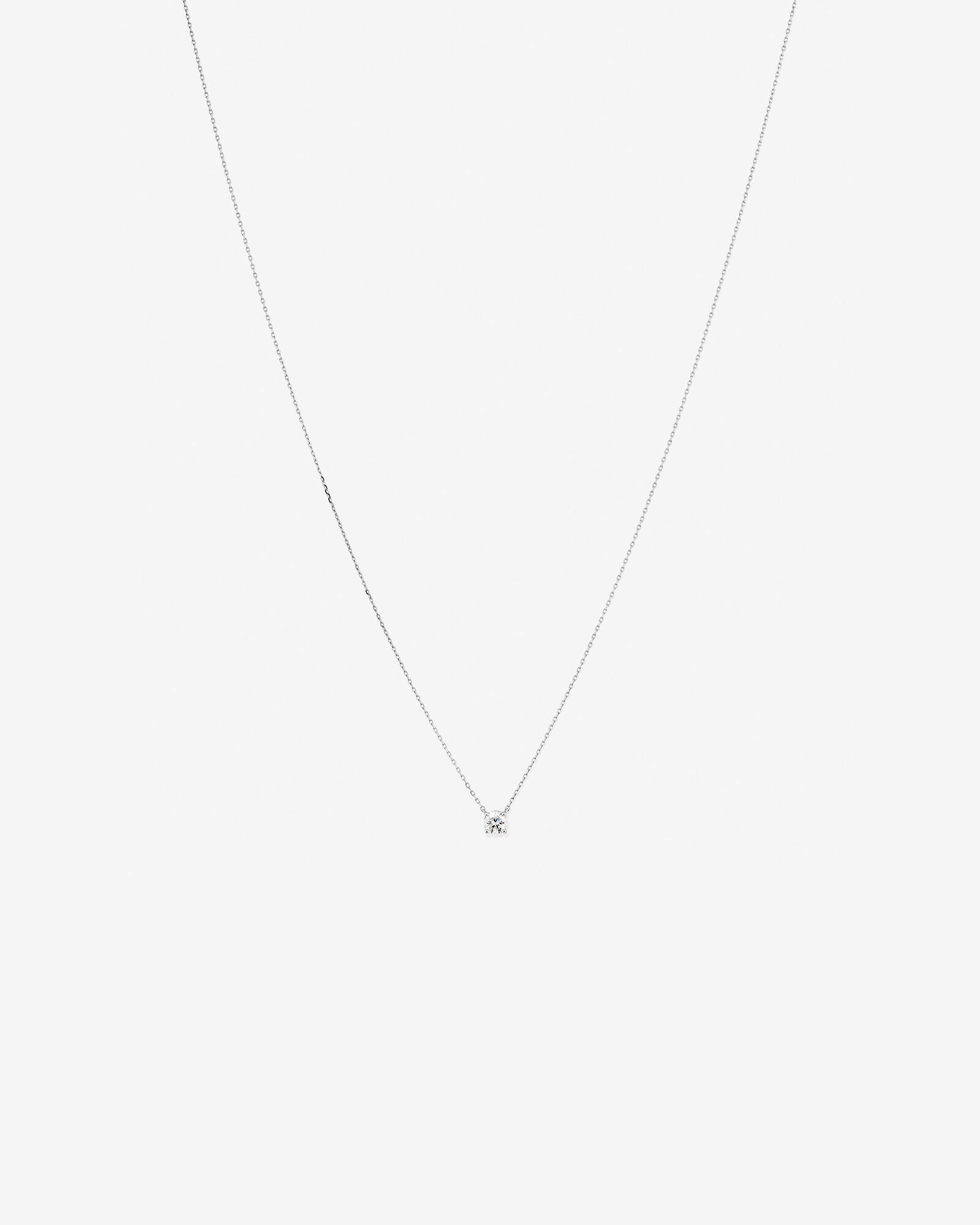 0.30 Carat TW Laboratory-Grown Diamond Pendant in 14kt White Gold Revat Jewels