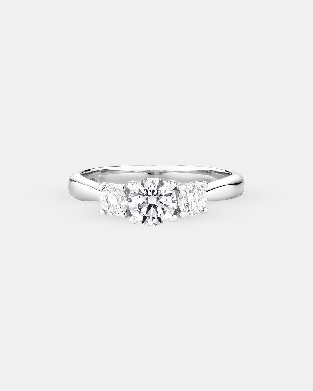 Engagement Ring with 1 Carat TW of Diamonds in 14kt White Gold