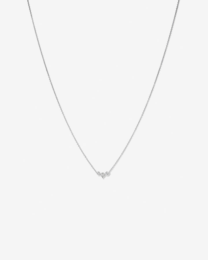 Necklace with 0.25 Carat TW Diamonds in 14kt White Gold