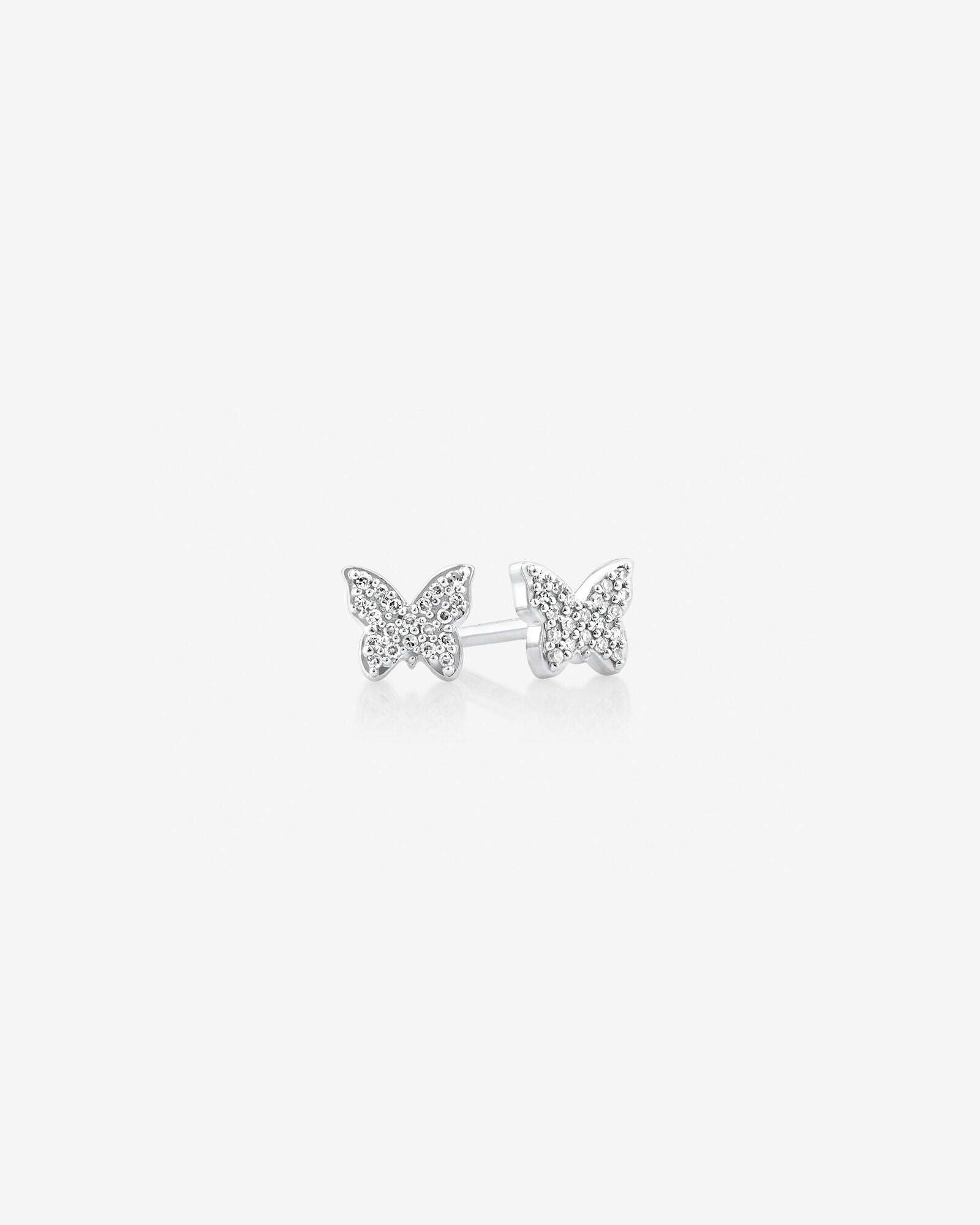 Mini Butterfly Earrings with Laboratory-Grown Diamonds Revat Jewels