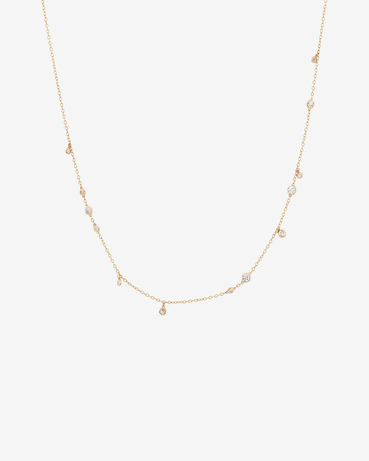 Necklace with 0.47 Carat TW of Laboratory-Grown Diamonds in 14kt Yellow Gold