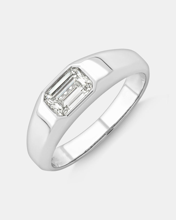 Solitaire Ring with 1.00TW Laboratory-Grown Diamond in 14kt White Gold