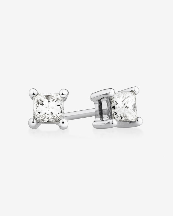 Stud Earrings with 0.25 Carat TW of Laboratory-Grown Diamonds in White Gold