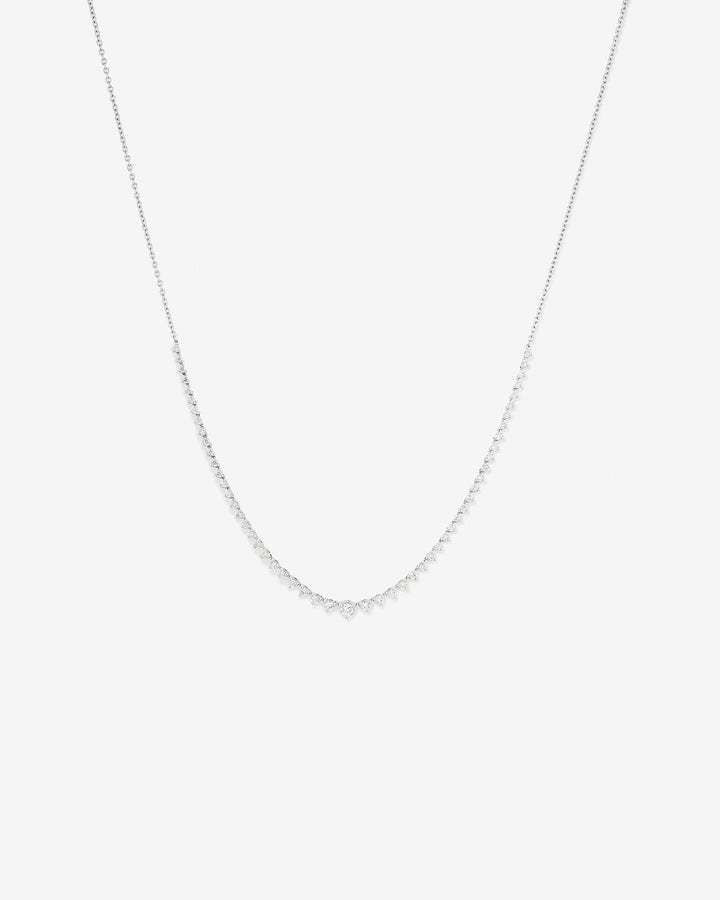 1.00 Carat TW Laboratory-Grown Diamond Tennis Necklace set in 14kt White Gold