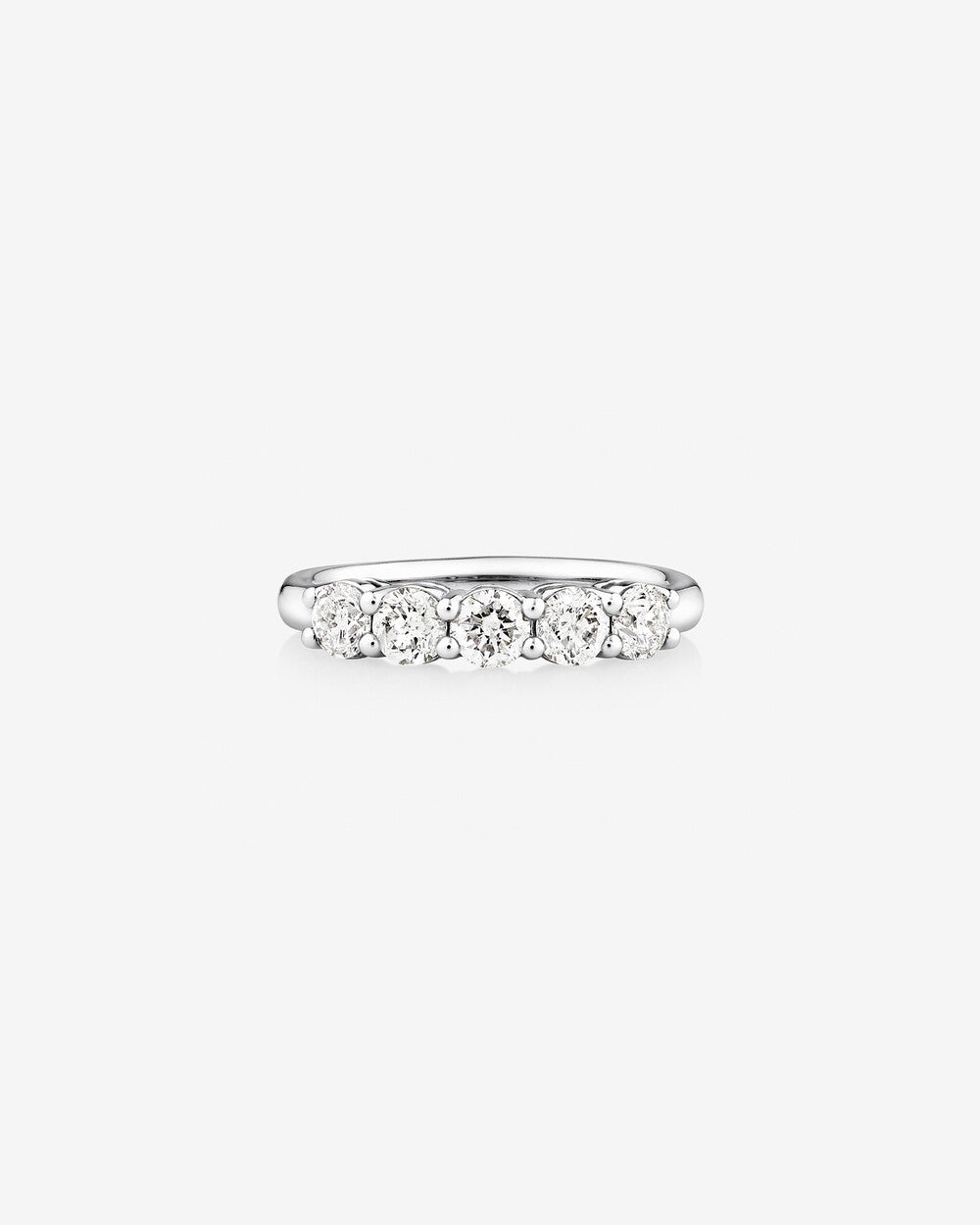 5 Stone Wedding Band with 1 Carat TW of Laboratory-Grown Diamonds