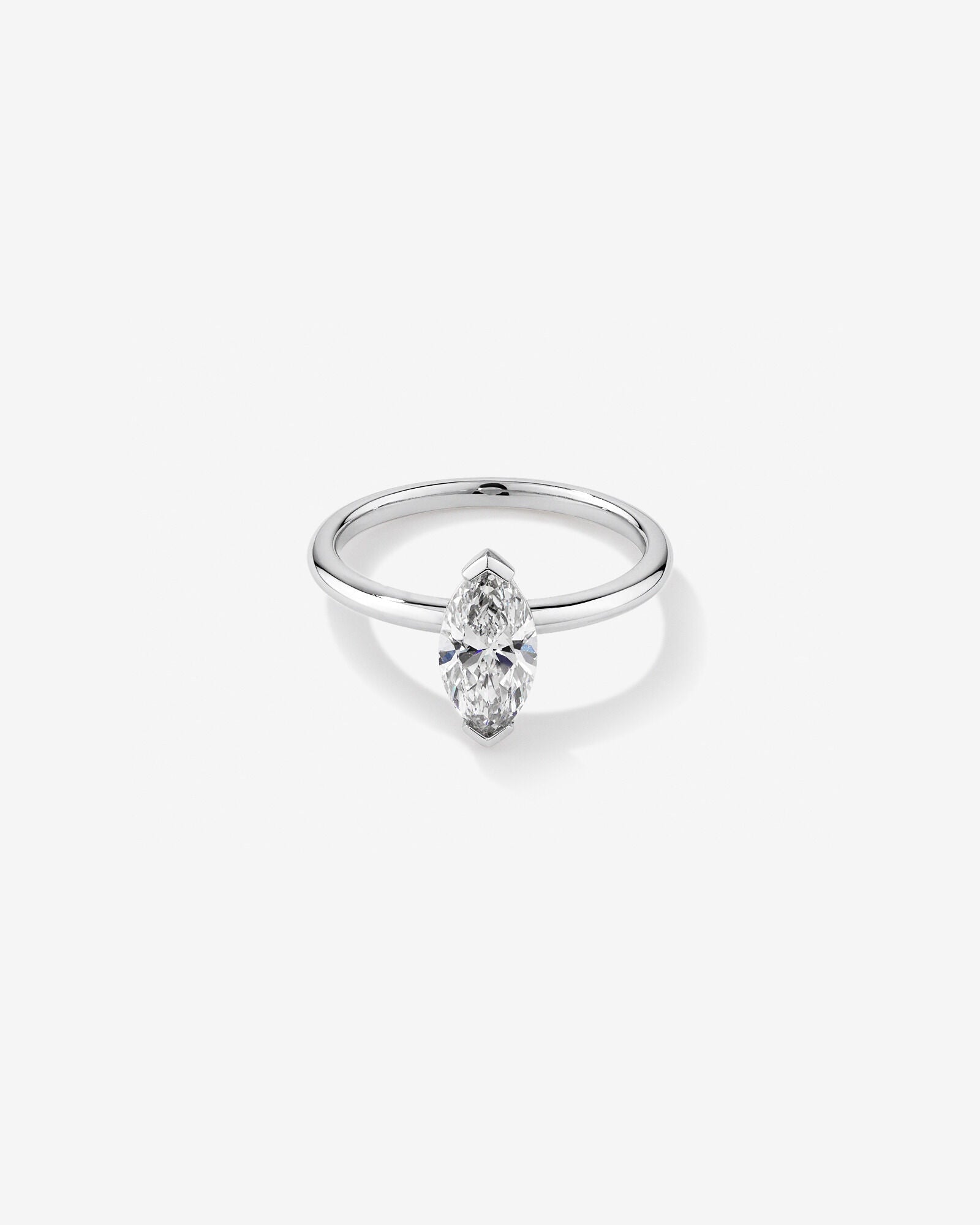 Solitaire Engagement Ring with 1.25 Carat TW of Laboratory-Grown Diamond Marquise Revat Jewels