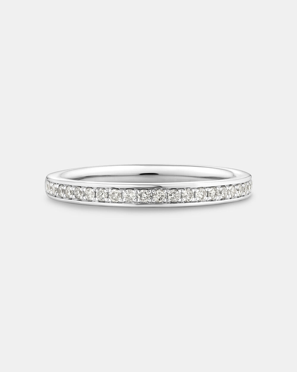 Wedding Band with 1/5 Carat TW of Diamonds in 14kt White Gold