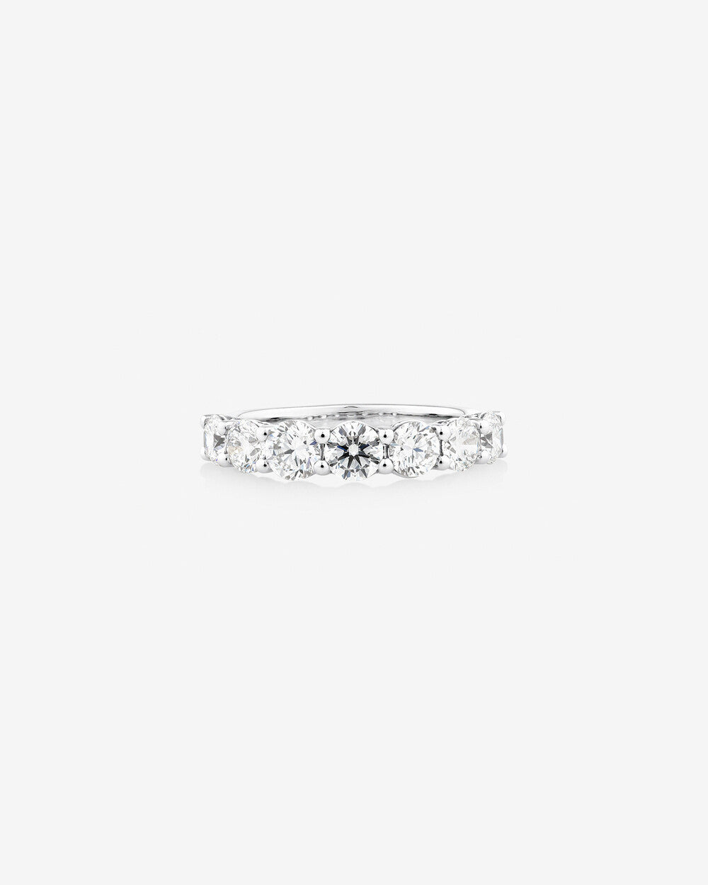 Wedding Band with 2.00 Carat TW Laboratory Grown Diamonds in 14kt White Gold Revat Jewels