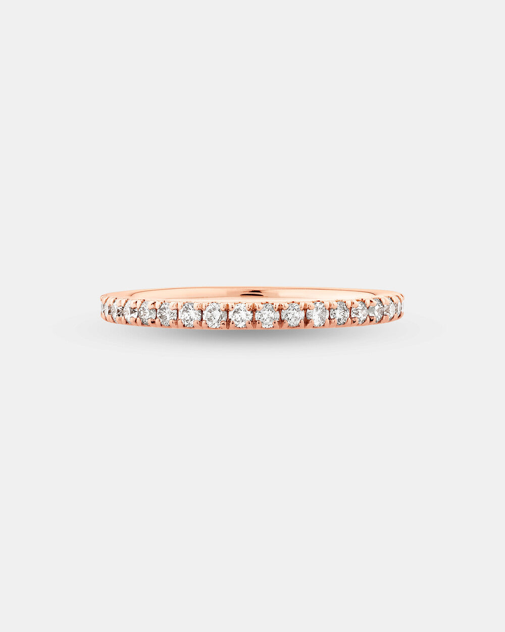 Wedding Band with 0.34 Carat TW of Diamonds in 14kt Rose Gold