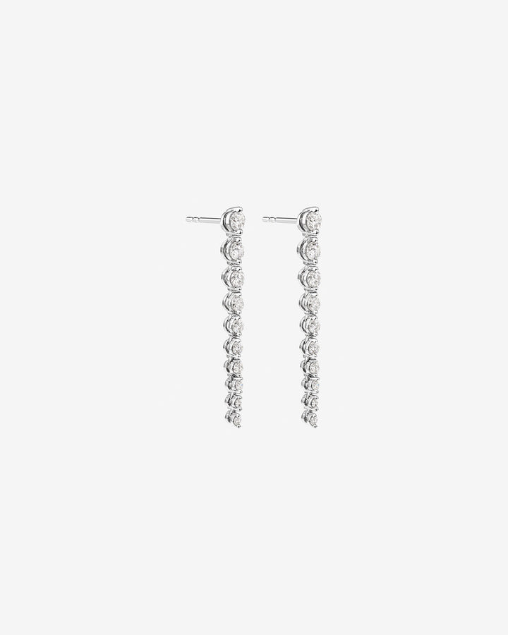 Drop Earrings with 1.00 Carat TW of Laboratory-Grown Diamonds in White Gold