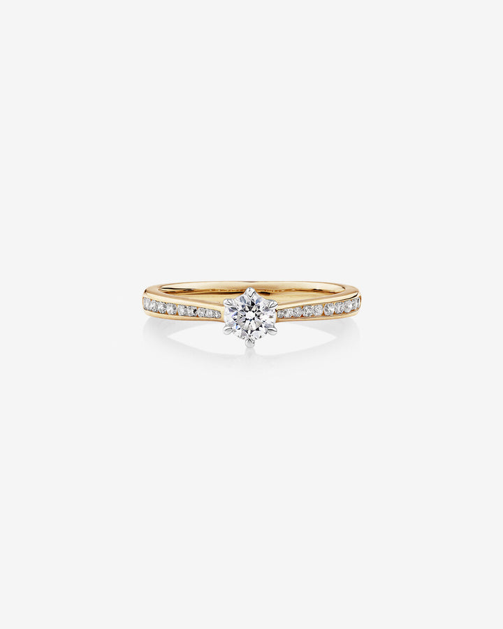 Ring with 0.48 Carat TW of Diamonds in 14kt Yellow & White Gold