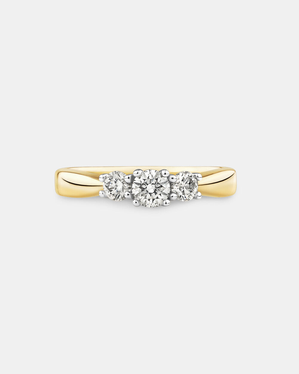 Engagement Ring with 0.50 Carat TW of Diamonds in 14kt Yellow/White Gold