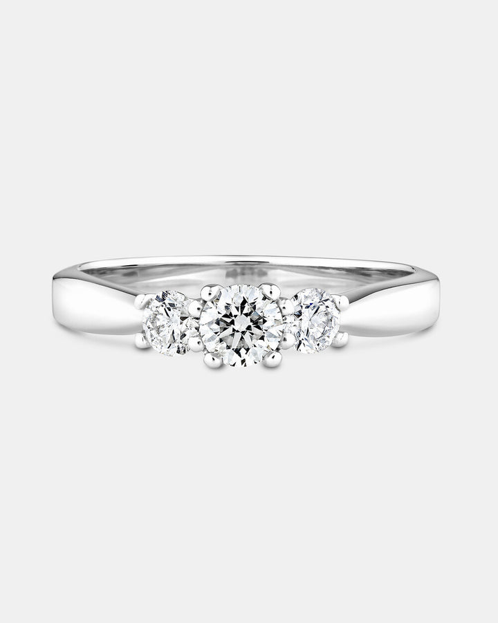 Engagement Ring with 0.50 Carat TW of Diamonds in 14kt White Gold