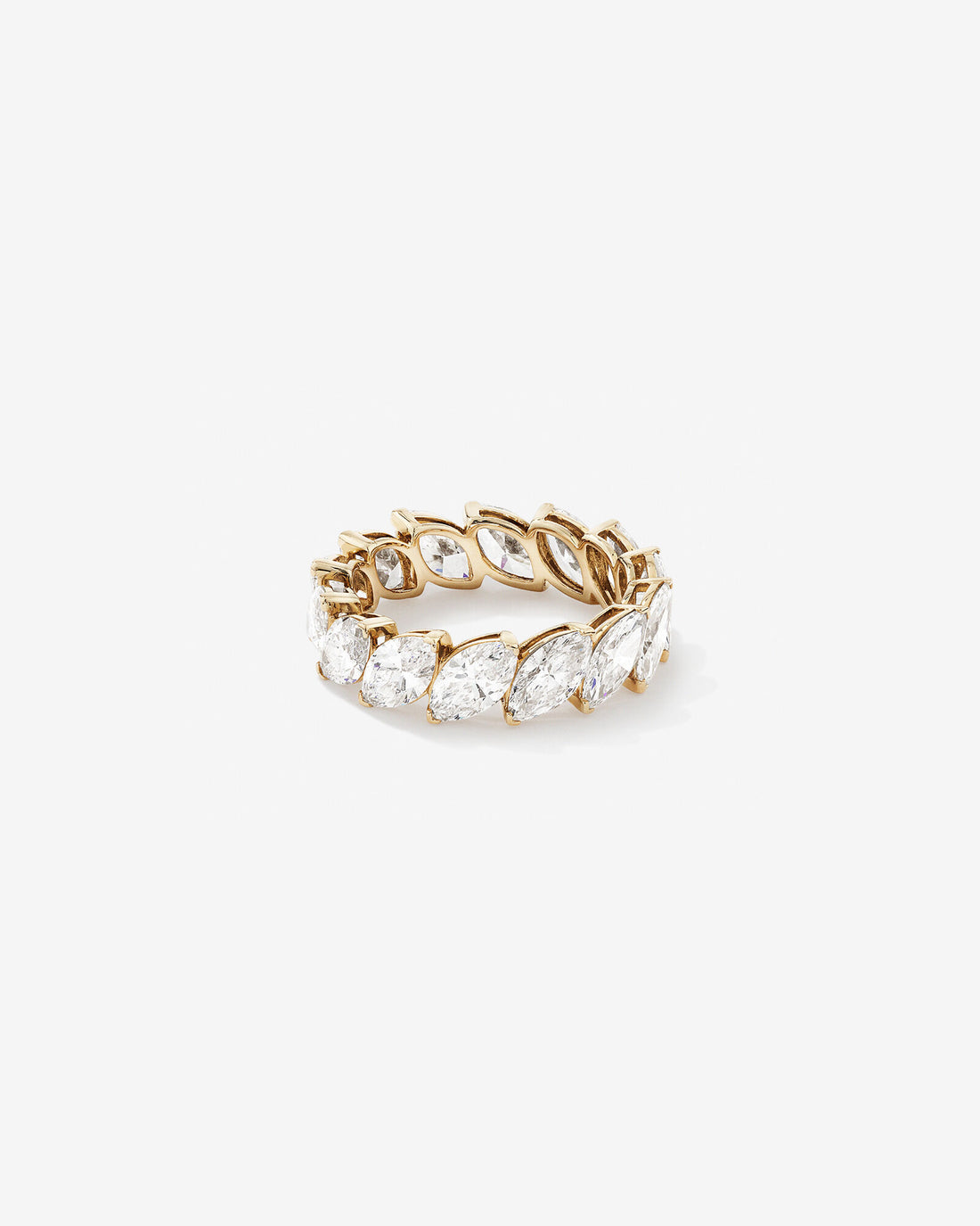 5.60 Carat TW Marquise Cut Laboratory-Grown Diamond Eternity Ring