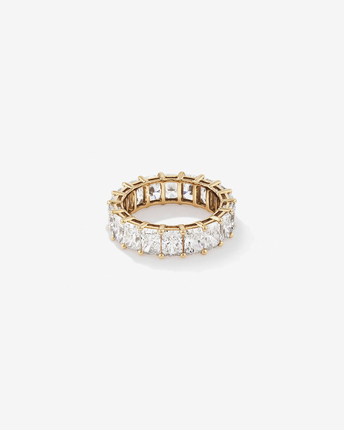 7.20 Carat TW Radiant Cut Laboratory-Grown Diamond Eternity Ring