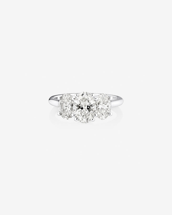 2 Carat Three Stone Oval Laboratory-Grown Diamond Ring