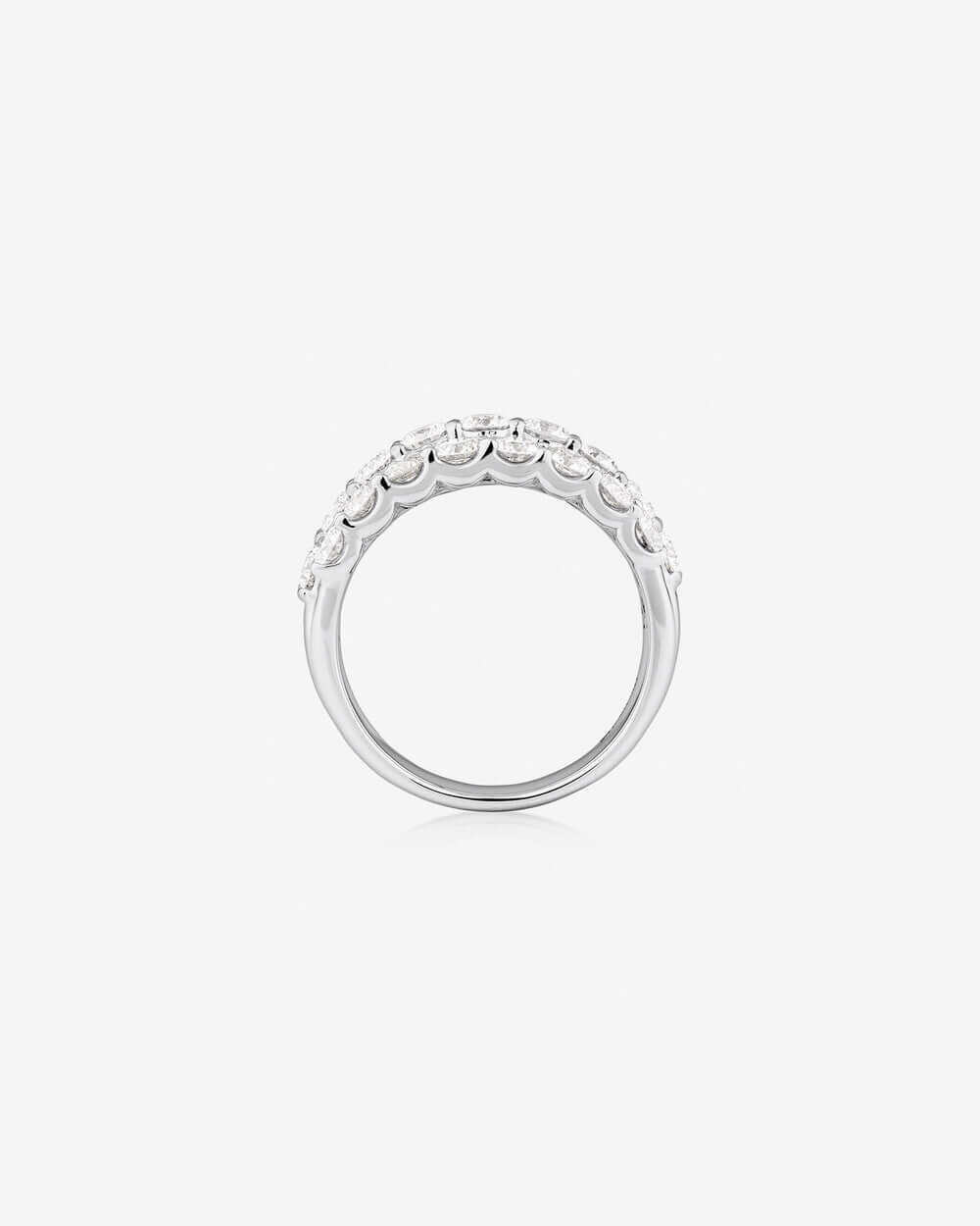 Ring with 3 Carat TW of Diamonds in 14k White Gold showcasing timeless elegance and modern design.