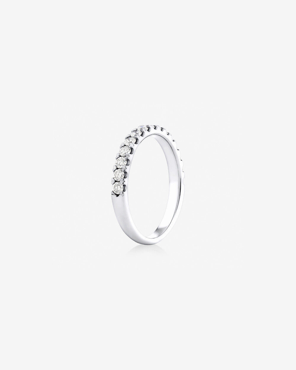 Wedding Band with 0.5 Carat TW of Diamonds in 14kt White Gold