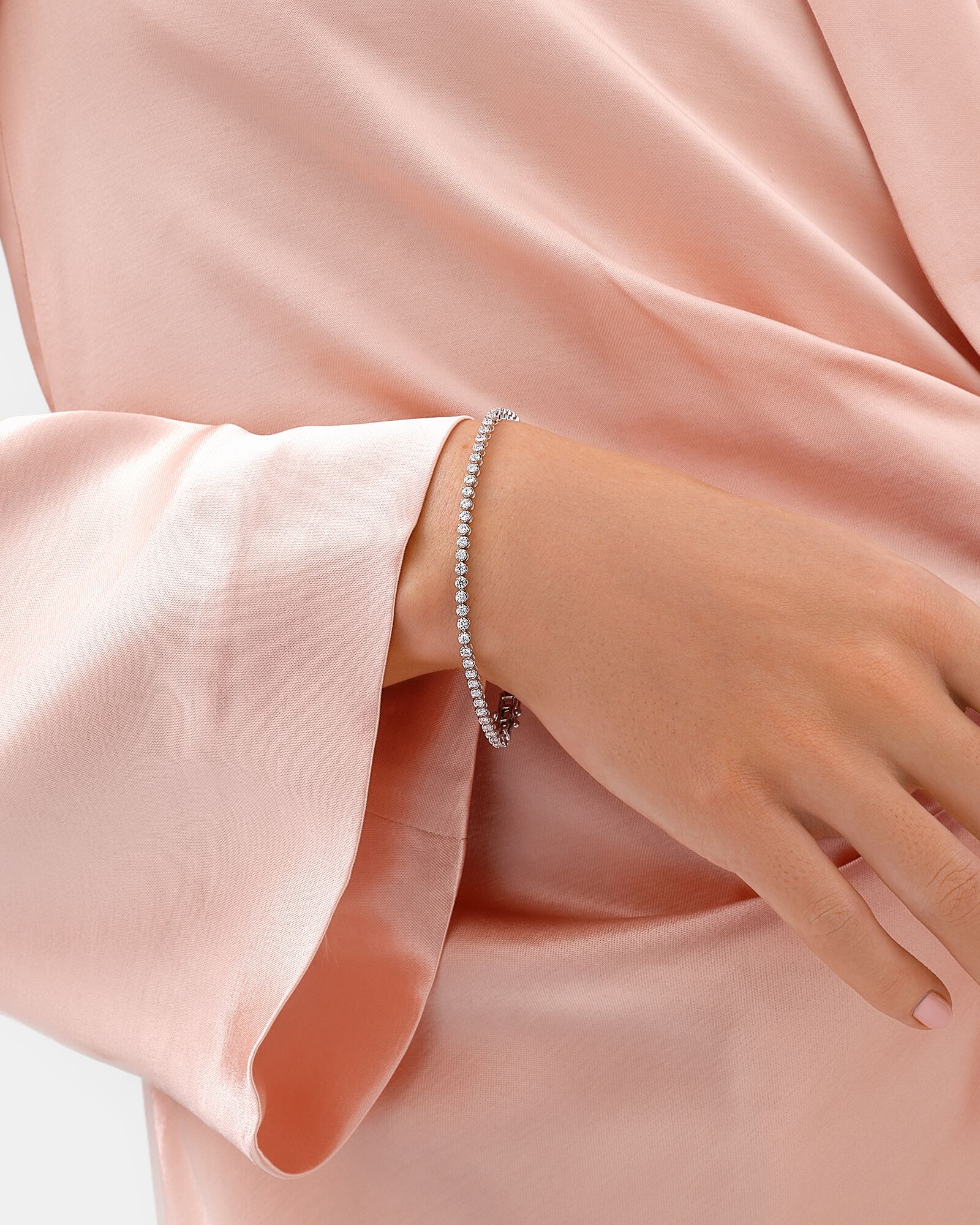 1.80 Carat TW Laboratory-Grown Diamond Tennis Bracelet set Revat Jewels