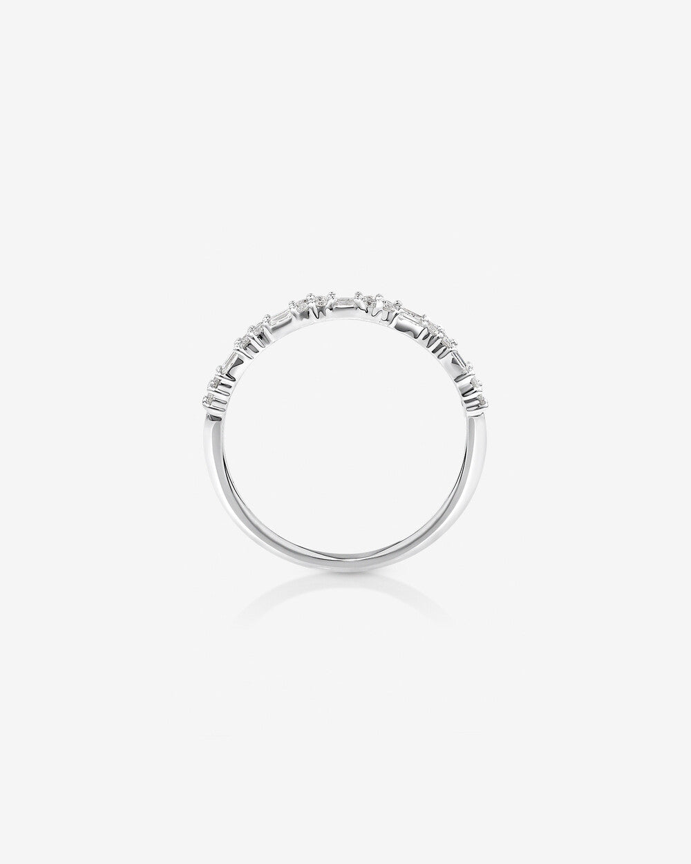 0.30 Carat TW Laboratory-Grown Diamonds Dot Dash Double Row Ring