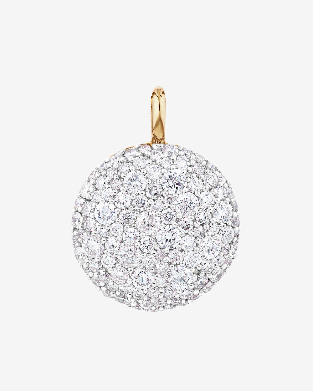 Stardust Pendant with 1.26TW of Laboratory-Grown Diamonds in 14kt Yellow Gold and Rhodium