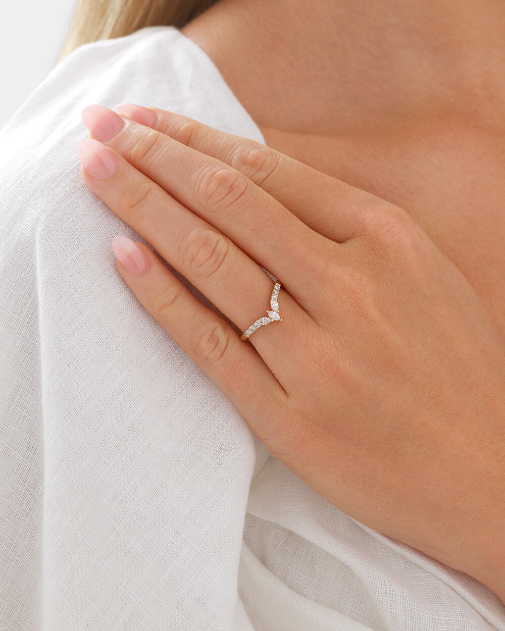 Wedding Ring with 0.38 Carat TW of Diamonds Revat Jewels