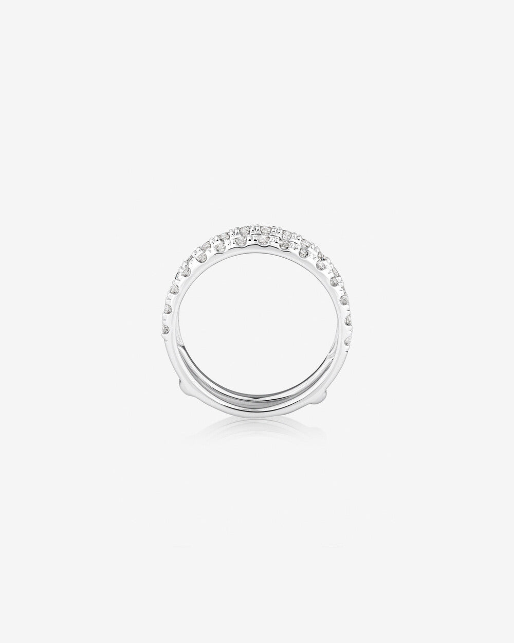 Enhancer Ring with 1/2 Carat TW of Diamonds in 14kt White Gold Revat Jewels