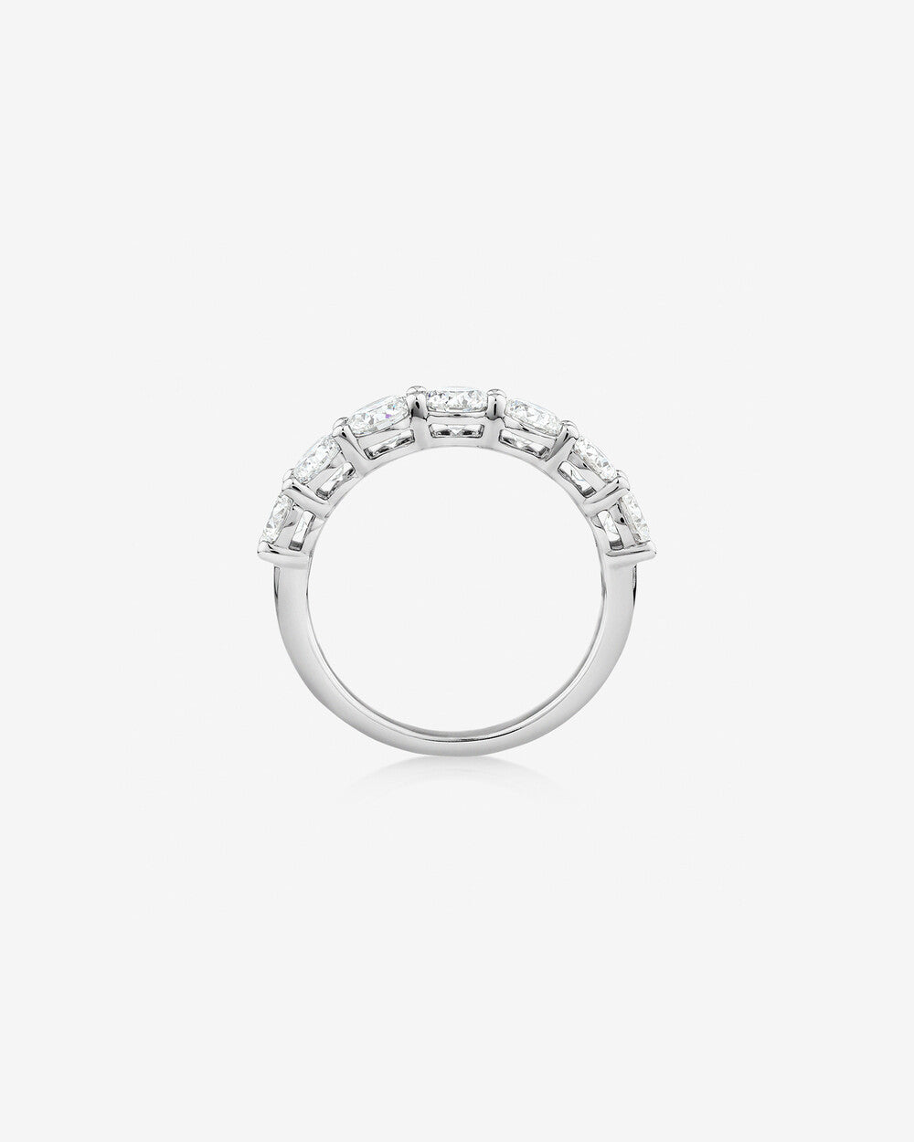 Wedding Band with 2.00 Carat TW Laboratory Grown Diamonds in 14kt White Gold Revat Jewels