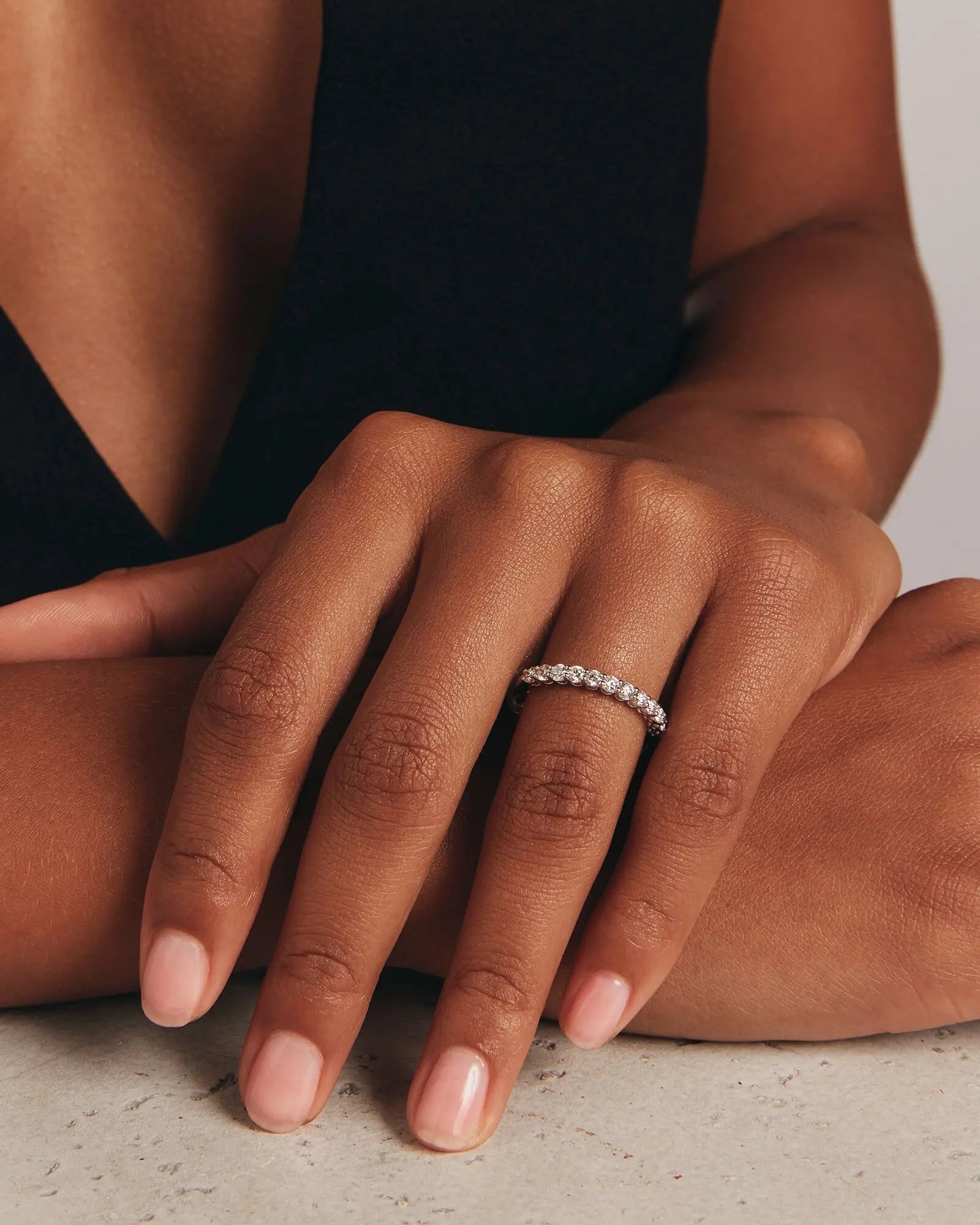 0.60 Carat TW Claw Set Laboratory-Grown Diamond Wedding Ring Revat Jewels