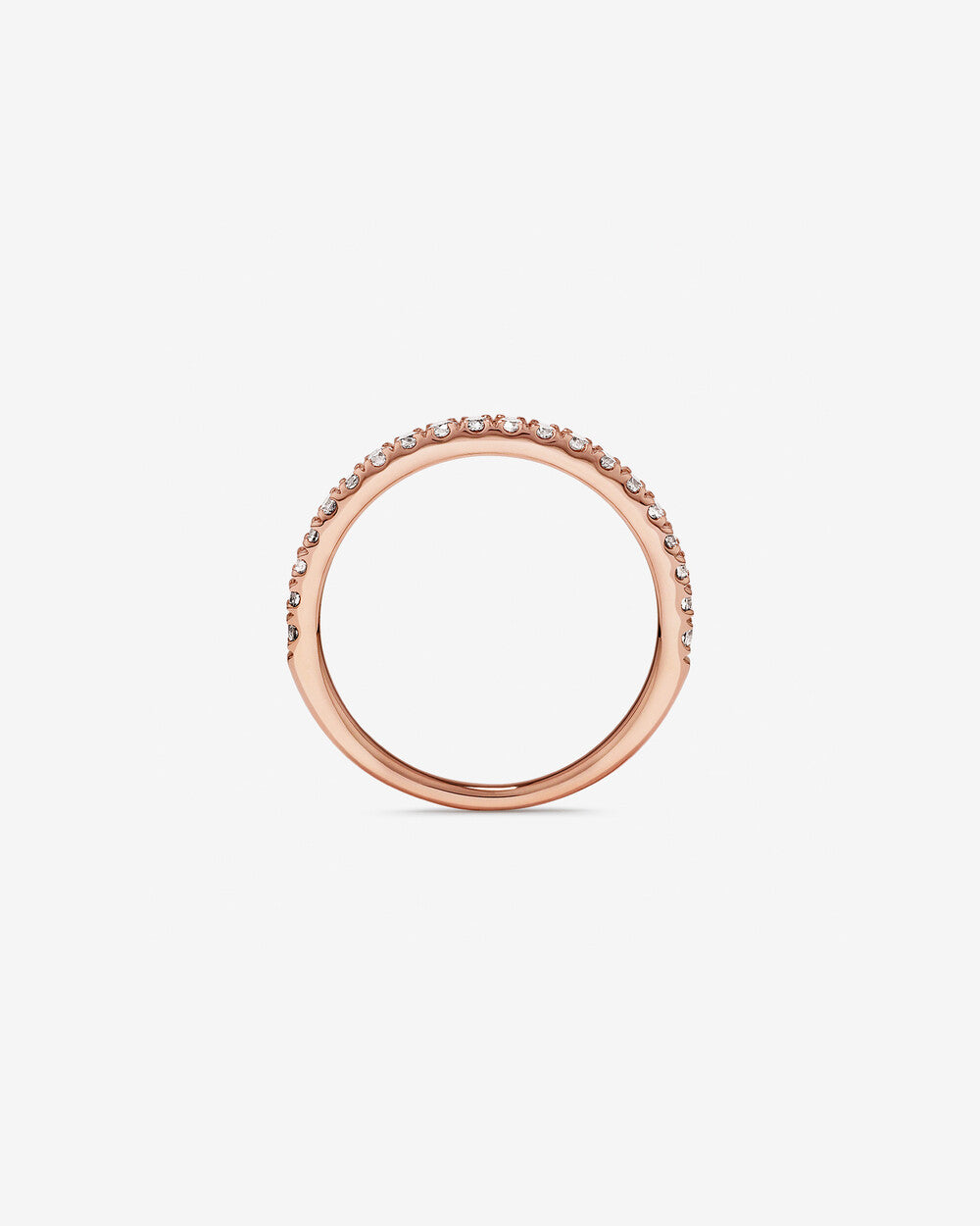 Wedding Band with 0.34 Carat TW of Diamonds in 14kt Rose Gold Revat Jewels