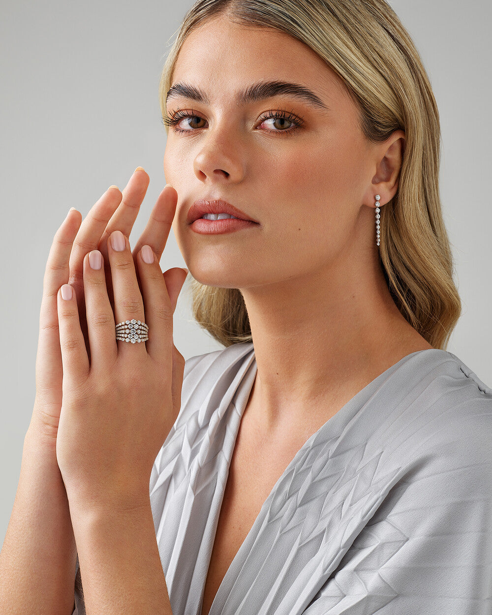 Spiral Ring with 0.50 carat TW of Laboratory-Grown Diamonds Revat Jewels