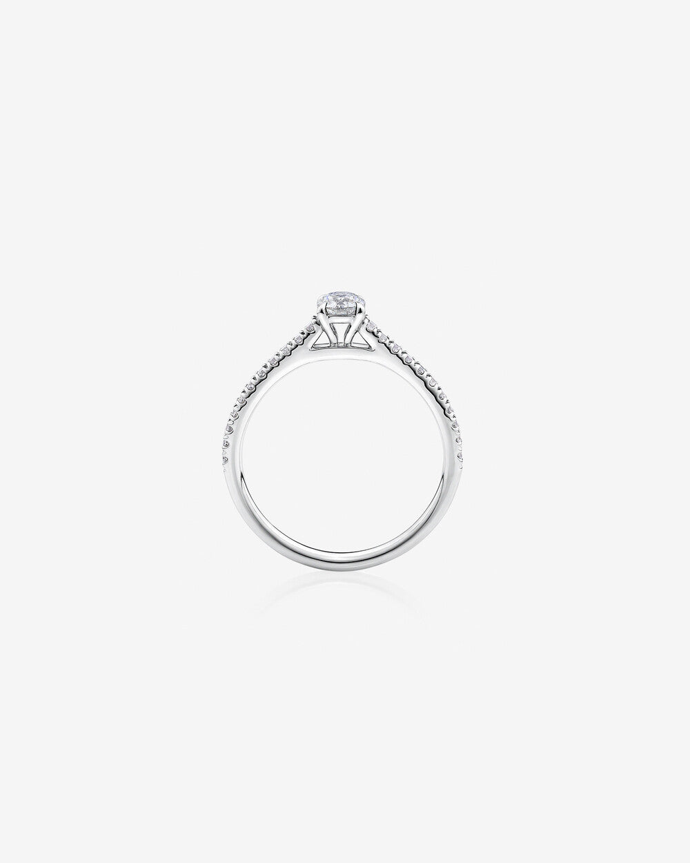 Engagement Ring with 1/2 Carat TW of Diamonds in 14kt White Gold Revat Jewels
