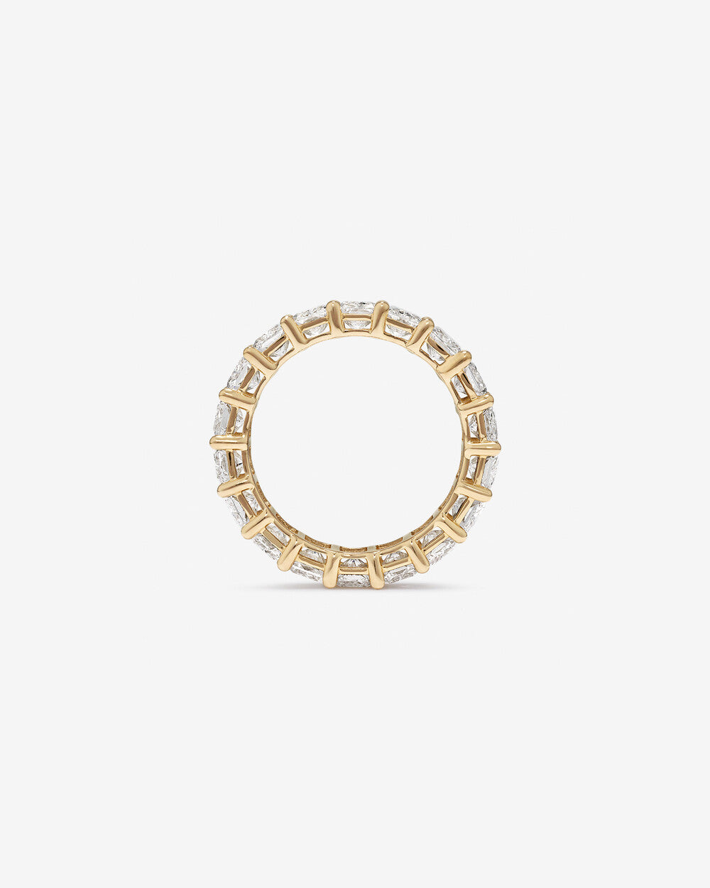 7.20 Carat TW Radiant Cut Laboratory-Grown Diamond Eternity Ring