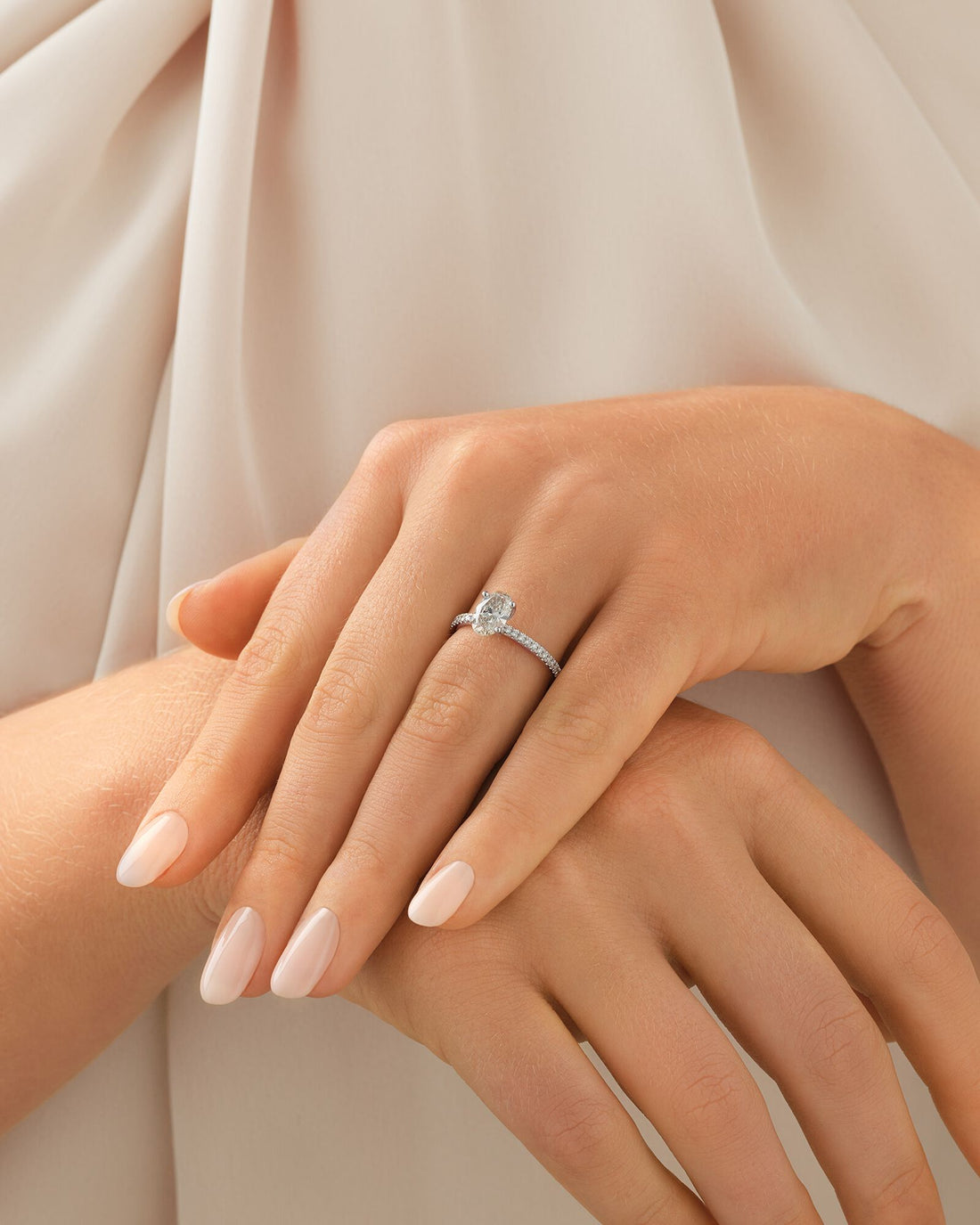 Engagement Ring with 1.14 Carat TW of Laboratory-Grown Diamonds