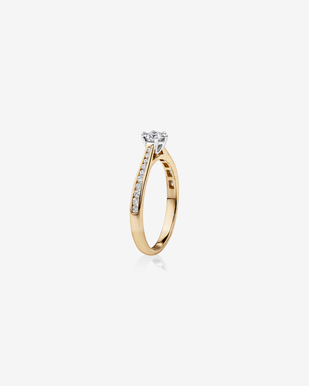 Ring with 0.48 Carat TW of Diamonds in 14kt Yellow & White Gold