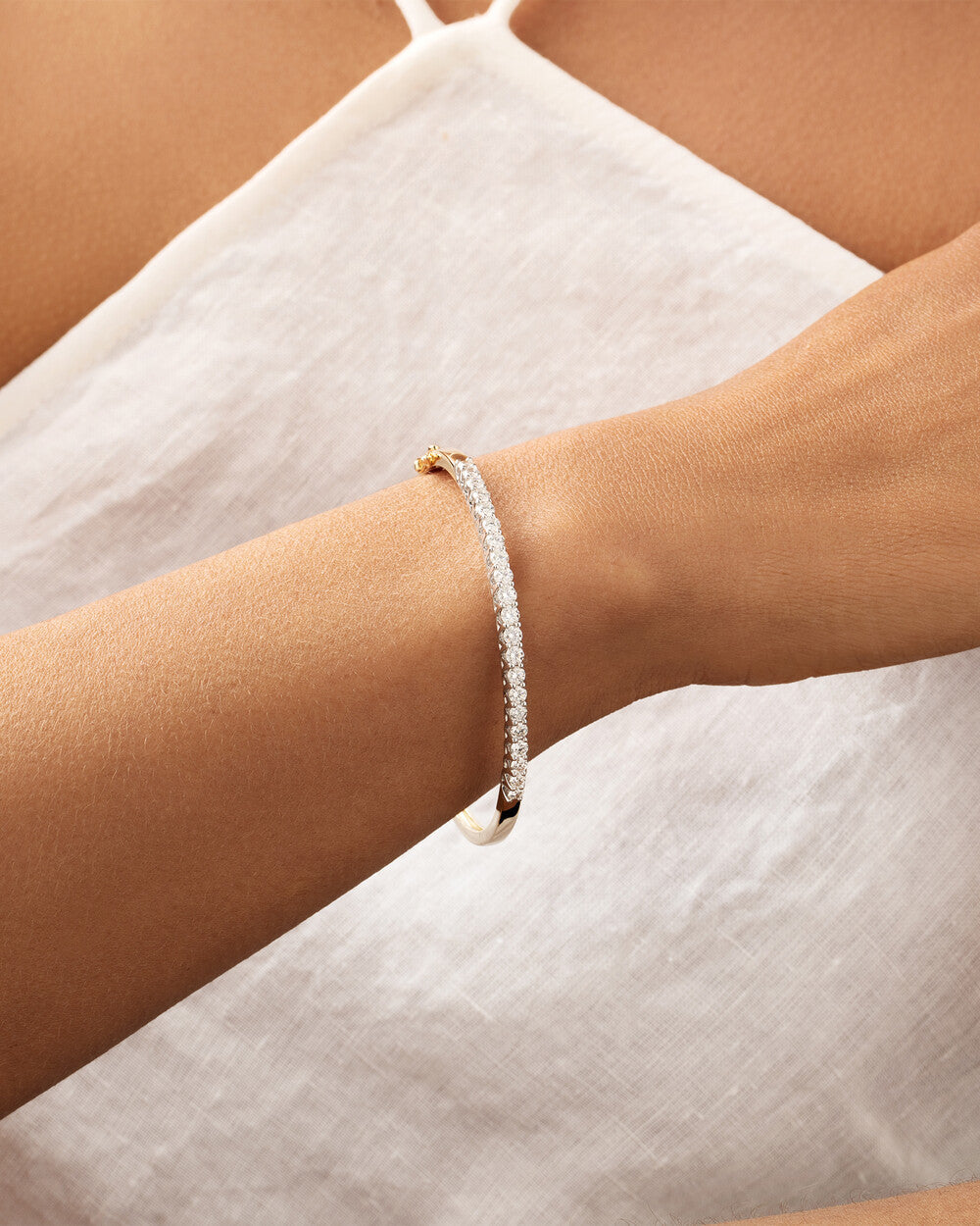 Hinged Bangle with 2 Carat TW of Diamonds Revat Jewels