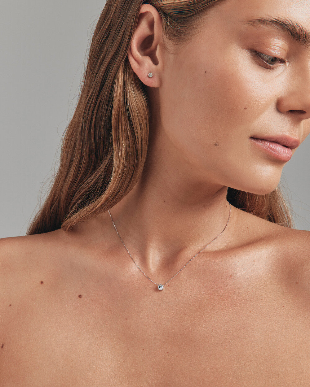 0.30 Carat TW Laboratory-Grown Diamond Pendant in 14kt White Gold Revat Jewels