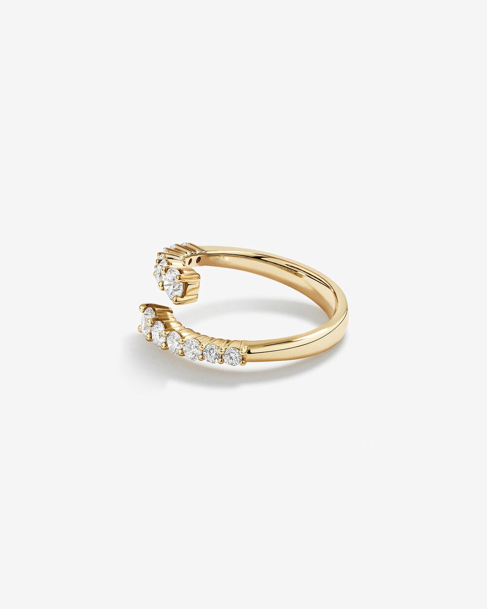 Bypass Ring with 1.00 Carat TW of Diamonds in 14kt Yellow Gold Revat Jewels